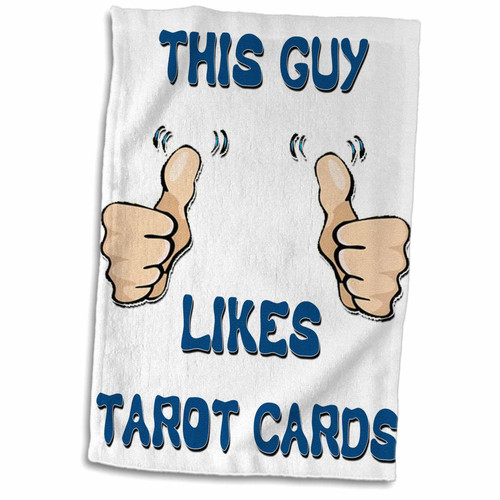 3dRose This Guy Likes Tarot Cards - Towels (twl-150484-1) 3dRose This Guy Likes Tarot Cards - Towels (twl-150484-1)