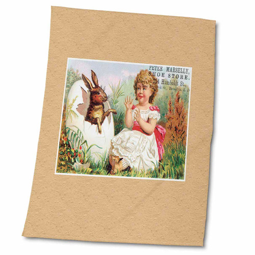 3dRose Shoe Store Trade Card with Easter Bunny in an Egg and Cute Little... - Towels (twl-170293-2) 3dRose Shoe Store Trade Card with Easter Bunny in an Egg and Cute Little... - Towels (twl-170293-2)