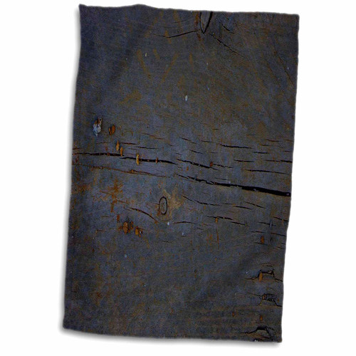 3dRose Florene - Textures III - Print of Dark Rough Wood - Towels (twl-212641-1)