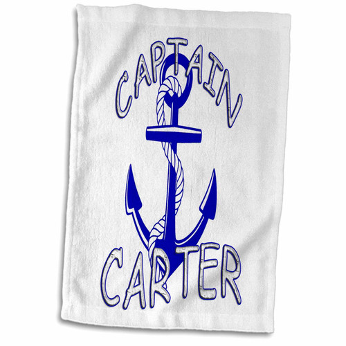 3dRose RinaPiro - Nautical Quotes - Captain Carter. Personalized Quotes. - Towels (twl-216574-1) 3dRose RinaPiro - Nautical Quotes - Captain Carter. Personalized Quotes. - Towels (twl-216574-1)