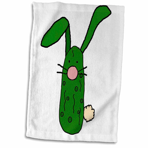 3dRose All Smiles Art Funny - Funny Pickle Bunny Rabbit Original Art - Towels (twl-234656-1) 3dRose All Smiles Art Funny - Funny Pickle Bunny Rabbit Original Art - Towels (twl-234656-1)