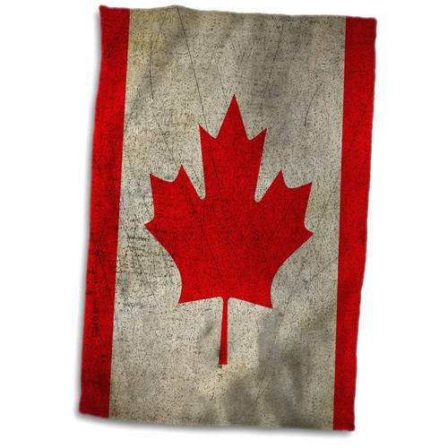 3dRose Sven Herkenrath Flag - Vintage Canada Flag - Towels (twl-236485-1)