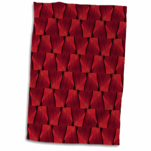 3dRose Sven Herkenrath Pattern - Red Fantasy Graphic Design - Towels (twl-236747-1)