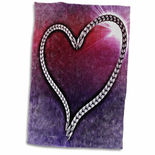 3dRose Sven Herkenrath Love - Heart of Love in Watercolors - Towels (twl-236835-1)