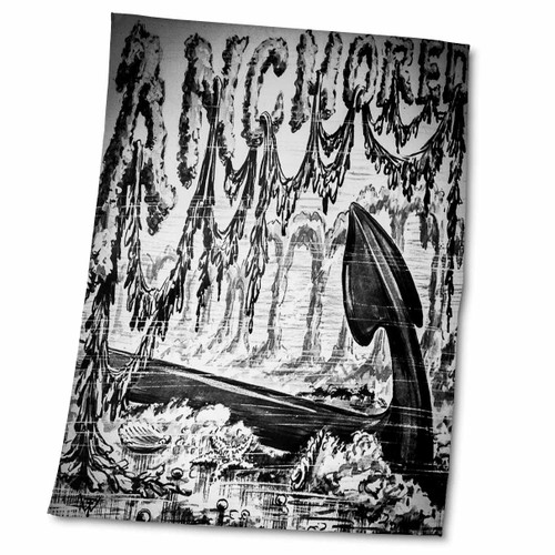 3dRose Victorian Anchored Magic Lantern Title Card Giant Anchor Maritime... - Towels (twl-246364-2)