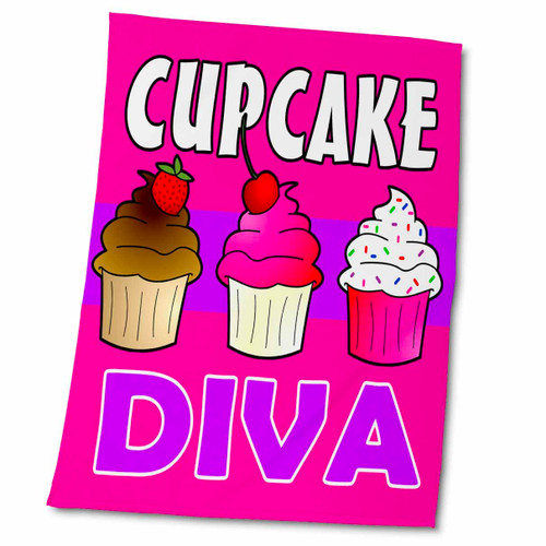 3dRose Janna Salak Designs Sweet Treats - Cupcake Diva - Kawaii Cakes - Pink - Towels (twl-43133-2) 3dRose Janna Salak Designs Sweet Treats - Cupcake Diva - Kawaii Cakes - Pink - Towels (twl-43133-2)