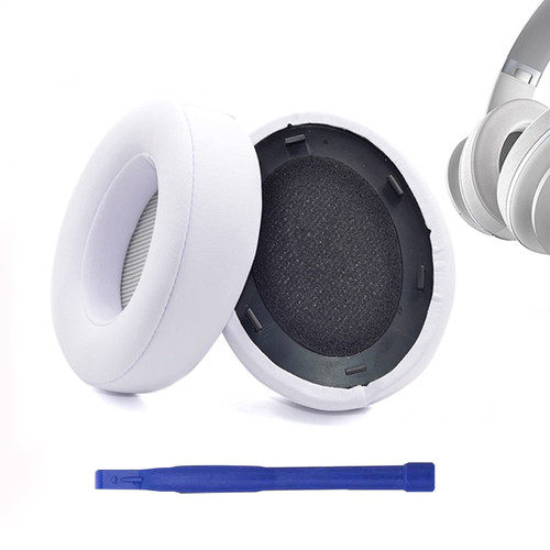 Aiivioll Protein Leather Replacement Earpads for V700NXT?Everest Elite 700? Headphone, Headphone Ear Cushions, Headset Earmuffs Repair Parts?White?