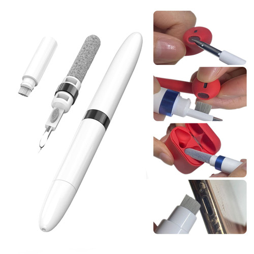 Airpod Cleaner Kit,Cleaning Pen 4 in 1 Multi-Function Cleaner Set Tool Soft Brush for Computer/Camera/Phone Accessories for Gifts