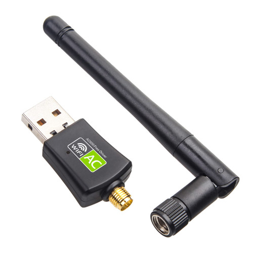 REDLUX 600Mbps Free Driver Wireless USB WiFi Adapter, with External Antenna, Dual Band 2.4GHz/5GHz