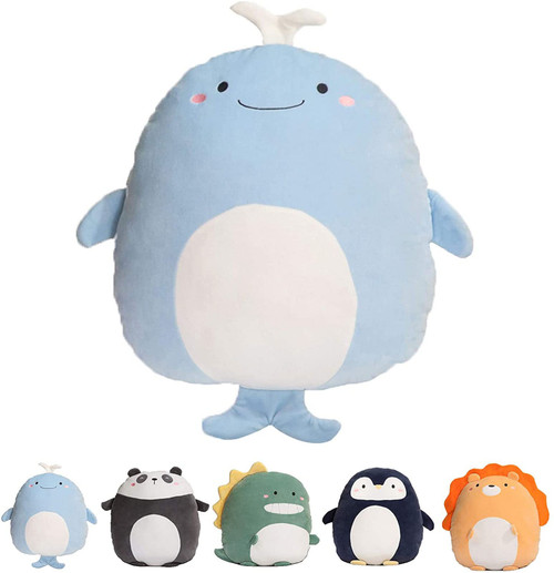 CASAGOOD Soft Whale Plush Hugging Pillow Cute Whale Stuffed Animal Plushies Toy Whale Kids Stuffed Animals Whale Plush Toys for Birthday, Valentine, Christmas CASAGOOD Soft Whale Plush Hugging Pillow Cute Whale Stuffed Animal Plushies Toy Whale Kids Stuffed Animals Whale Plush Toys for Birthday, Valentine, Christmas