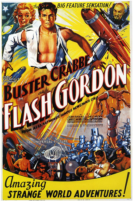 American Gift Services - Flash Gordon Vintage Movie Poster - 24x36