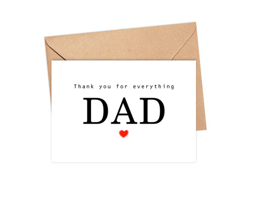 Yanashop88 Thank You For Everything Dad Card - Thank You Card - Dad Card - Father's Day Card - Card For Him - Greeting Card For Birthday- Anniversary - Note Card - Thank You For Everything Yanashop88 Thank You For Everything Dad Card - Thank You Card - Dad Card - Father's Day Card - Card For Him - Greeting Card For Birthday- Anniversary - Note Card - Thank You For Everything