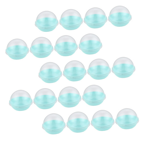 BESTOYARD 50Pcs Box Niang packing box mini cake containers plastic containers for desserts round cake stand round cupcake holders dome lids party favor boxes? white bracket paper cup