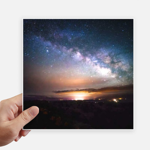DIYthinker Nebulae Galaxy Dark Night Sky Sticker Tags Wall Picture Laptop Decal Self Adhesive