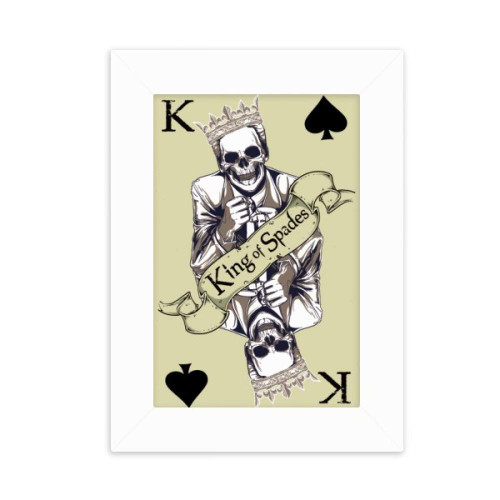 DIYthinker Gambling Utensils Playing Cards Pattern Desktop Photo Frame Picture Display Decoration Art Painting