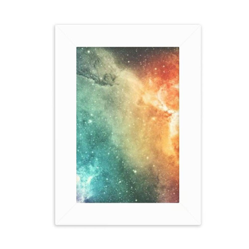 DIYthinker Nebula Adjacent Small Blue Nebula Pattern Desktop Photo Frame Picture Display Decoration Art Painting