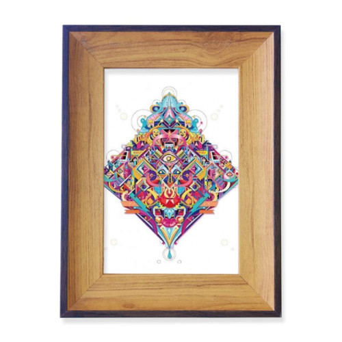 DIYthinker Diamond Playing Cards Geometric Pattern Photo Frame Exhibition Display Art Desktop Painting