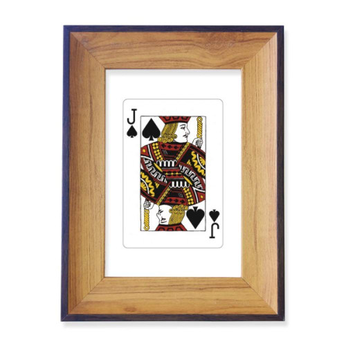 DIYthinker Playing Cards Spade J Pattern Photo Frame Exhibition Display Art Desktop Painting