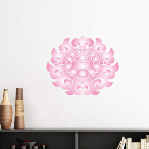 DIYthinker Lotus Flower Plant Flower Pink Vinyl Wall Decoration Sticker Poster Wallpaper Decal Self Adhesive