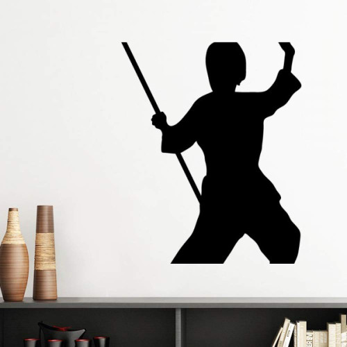 DIYthinker Shaolin Stick China Martial Art Kung Fu Culture Vinyl Wall Decoration Sticker Poster Wallpaper Decal Self Adhesive