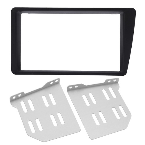 Double DIN Radio Dash Kit, 2Din Radio Stereo Fascia Dash Frame Trim Replacement for Civic LHD 2001-2005