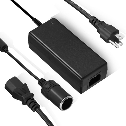 Casgow Ac to Dc Converter 12V Wall Outlet 110V-240V to Car Cigarette Lighter Socket Power Adapter Charger for Car Vacuum Cleaner,Refridgerator,Tire Inflator,Air Compressor,Cooler,Devices (12V6A 72W)