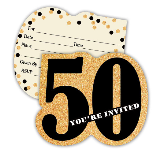 Haizct 15 Pack 50th Birthday Party Invitations With Envelopes,50th Party Invitations,50th Celebration,Birthday Party Invitations Cards For Adults Haizct 15 Pack 50th Birthday Party Invitations With Envelopes,50th Party Invitations,50th Celebration,Birthday Party Invitations Cards For Adults