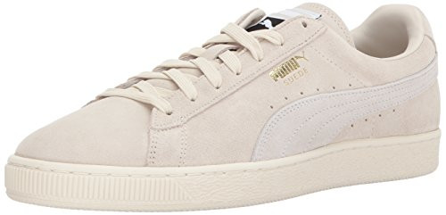 PUMA Men's Suede Classic Fashion Sneaker, Birch-puma White, 11 D(M) US
