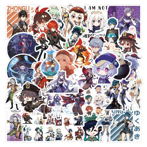 Genshin Impact Stickers, 100pcs Waterproof for Decal,Laptop Hydro Flask Water Bottle Car Cup Computer Guitar Skateboard Luggage Bike Bumper, Kid/Teen Gift(Genshin Impact Stickers) Genshin Impact Stickers, 100pcs Waterproof for Decal,Laptop Hydro Flask Water Bottle Car Cup Computer Guitar Skateboard Luggage Bike Bumper, Kid/Teen Gift(Genshin Impact Stickers)
