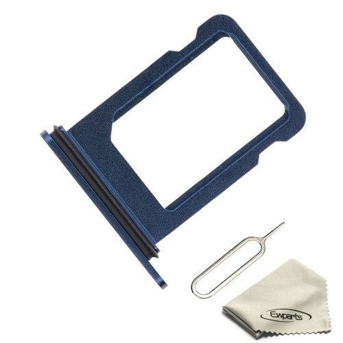 SIM Card Slot Tray Holder Replacement Compatible with iPhone 12 Mini Sim Card Tray (Blue)