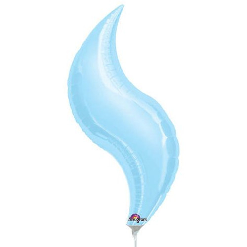 Anagram International Curve Shape-Flat-Balloon, 28", Blue Anagram International Curve Shape-Flat-Balloon, 28", Blue
