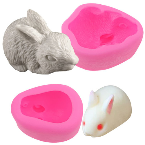 2 PACK 3D Easter Bunny Silicone Mold,Easter Rabbit Chocolate Baking Silicone Mold for Mousse Cake Decorating Soap Fondant Pudding Jelly Dessert Soap 2 PACK 3D Easter Bunny Silicone Mold,Easter Rabbit Chocolate Baking Silicone Mold for Mousse Cake Decorating Soap Fondant Pudding Jelly Dessert Soap