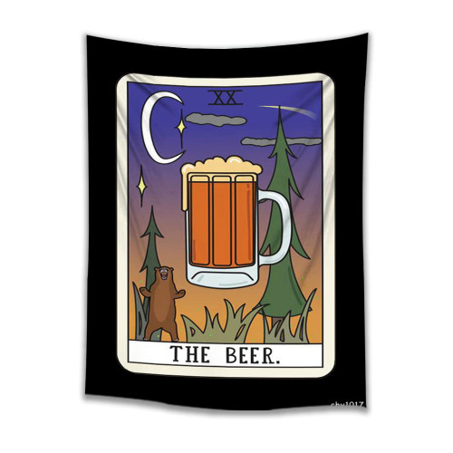 Customizable, Kolaimo The Beer Gothic Tarot Card Tapestry Medieval Europe Wall Hanging Bohemian Bedroom Living Room Dorm Decor Customizable, Kolaimo The Beer Gothic Tarot Card Tapestry Medieval Europe Wall Hanging Bohemian Bedroom Living Room Dorm Decor