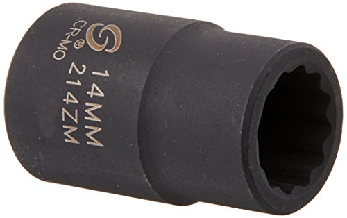 Sunex 214zm 1/2-Inch Drive 14-mm 12-Point Impact Socket