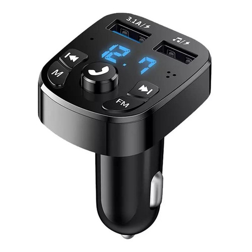 FM Bluetooth Transmitter for Car, Wireless Bluetooth Radio Adapter Car Kit MP3 Player Receiver Audio Music Stereo, Handsfree Calling Dual USB Ports Quick Charger for All Smartphones