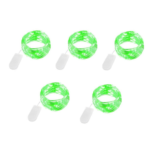 LoveNite LED Fairy String Lights, Battery Operated Starry Firefly Lights 6.6ft 20 LED Waterproof Silver Copper Wire Mini Lights for Mason Jar Wedding Christmas Party Decor (Green, 5) LoveNite LED Fairy String Lights, Battery Operated Starry Firefly Lights 6.6ft 20 LED Waterproof Silver Copper Wire Mini Lights for Mason Jar Wedding Christmas Party Decor (Green, 5)
