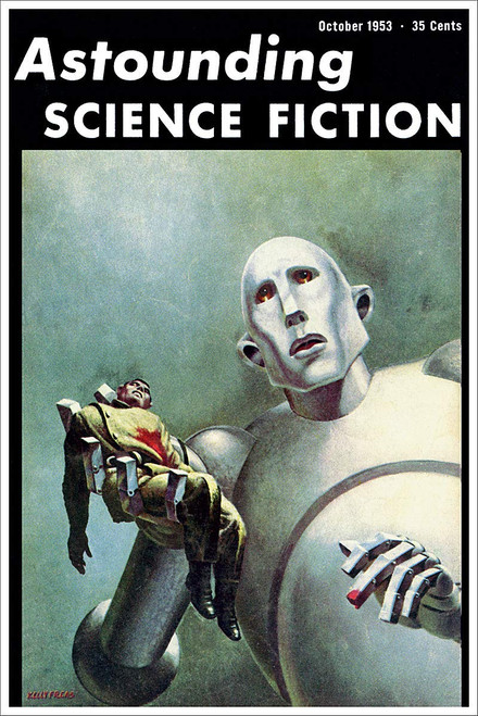 American Gift Services - October 1953 Astounding Science Fiction Queen Album Cover Vintage Science Fiction and Fantasy Sci Fi Book Cover Art Poster - 11x17