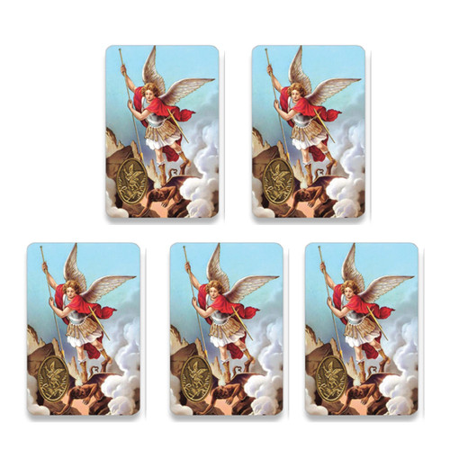 H HOLLY LINES St. Michael The Archangel Prayer Card for Protection for The Military Set of Five Wallet Size H HOLLY LINES St. Michael The Archangel Prayer Card for Protection for The Military Set of Five Wallet Size