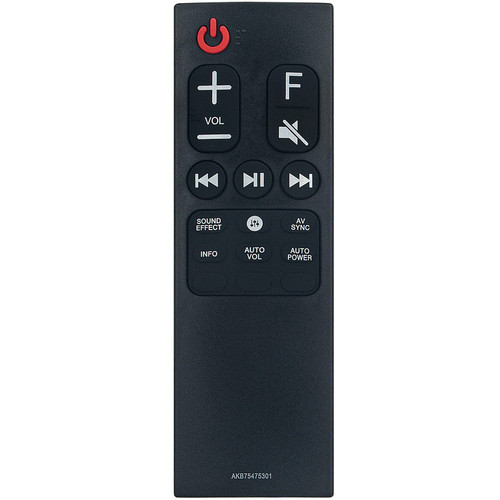 AKB75475301 Replacement Remote Control Applicable for LG Sound Bar SKM6Y SKC9 SK8 SK10 SK9Y SK6 SK8Y SK9 SK10Y SK6Y SPK8-W SPK5B-W Soundbar Speaker System