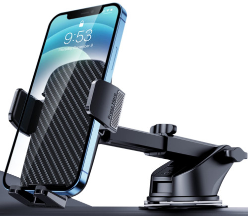 Phone Holder for Car [Military-Grade Suction]Phone Stand for Car Phone Holder Mount [Super Stable] Automobile Cell Phone Holder Car Mount for iPhone Universal Car Dashboard Mount Fit All Smartphone