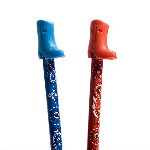 Fun Express Cowboy Print Pencil with Boot Topper (1 Dozen)