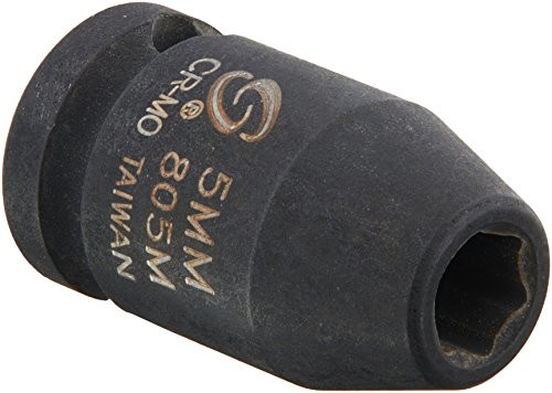 Sunex 805m 1/4-Inch Drive 5-Mm Impact Socket