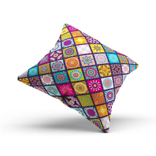 Nunubee Throw Pillow Covers Home Boho Tradtion Decor Pillow Cases,Decorative Outdoor Cushion Couch Sofa Pillowcases Colorful,#30,45*45cm