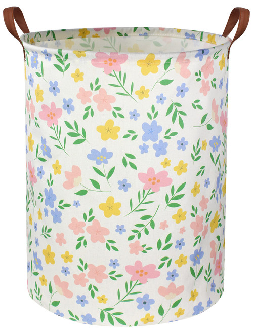 HIYAGON Girls Laundry hamper Baby Girl Hamper Kids Toy Storage Organizer Bins Gift Basket for Bedroom Decor(Flowers) HIYAGON Girls Laundry hamper Baby Girl Hamper Kids Toy Storage Organizer Bins Gift Basket for Bedroom Decor(Flowers)