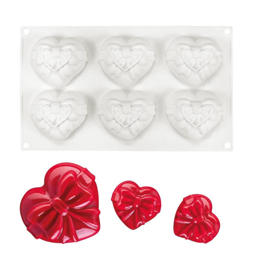 Surakey Heart Shaped Dessert Cake Silicone Mold White Mold Soft and Smooth Mould 3D Bakeware Moulds for Mousse Jelly Pudding Ice Cream Pastry Brownie Jelly Fondant Chocolate, Type 29 Surakey Heart Shaped Dessert Cake Silicone Mold White Mold Soft and Smooth Mould 3D Bakeware Moulds for Mousse Jelly Pudding Ice Cream Pastry Brownie Jelly Fondant Chocolate, Type 29