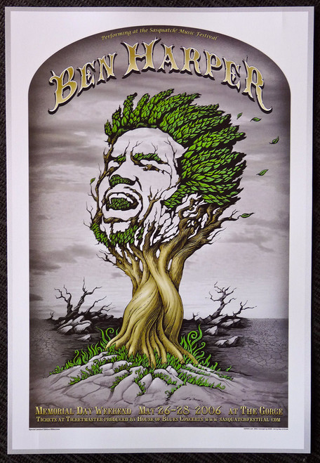 Ben Harper - Live at The Gorge - Concert Gig Mini Poster - 2006