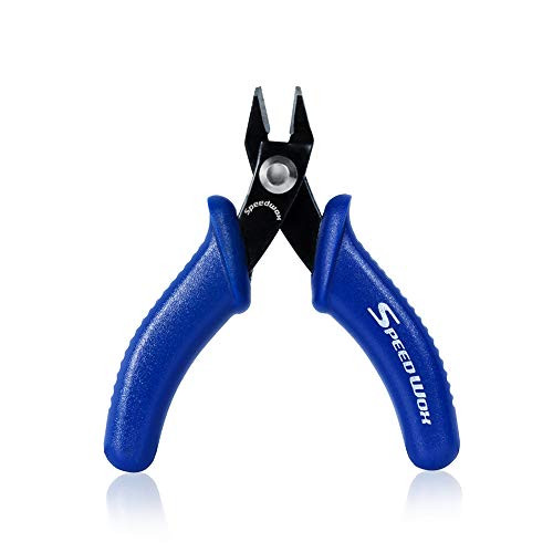 SPEEDWOX 3 Inch Flush Cut Wire Cutters Small Flush Cutter Pliers Diagonal Side Cutting Plier Mini Electronic Scissors Micro Shear Internal Spring Precision Fine Pliers Jewelry Making Tool SPEEDWOX 3 Inch Flush Cut Wire Cutters Small Flush Cutter Pliers Diagonal Side Cutting Plier Mini Electronic Scissors Micro Shear Internal Spring Precision Fine Pliers Jewelry Making Tool