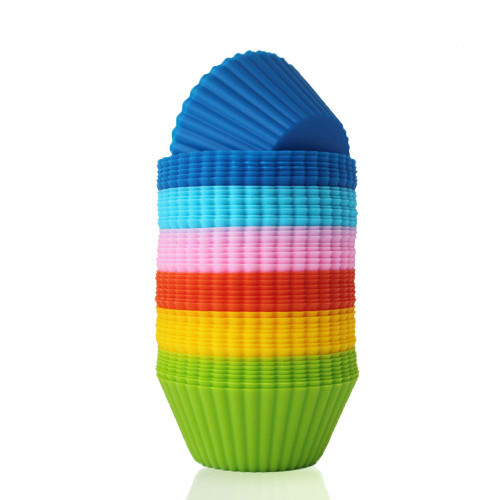 Silicone Cupcake Liners Nonstick Muffin Molds,48 PCS Reusable Silicone Baking Cups, Cup Cake Molds for Muffins, Cake Balls,Cupcakes and Candies,6 Colors Silicone Cupcake Liners Nonstick Muffin Molds,48 PCS Reusable Silicone Baking Cups, Cup Cake Molds for Muffins, Cake Balls,Cupcakes and Candies,6 Colors