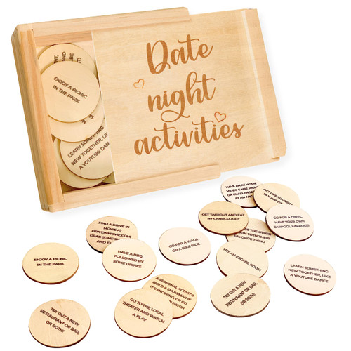 52 Couples Games Date Night Ideas - Date Night Box for Couples Activities, 5 Year Wedding Anniversary for Couples, Date Night In A Box Jar, Date Night Gift for Married Couples, Date Night Games