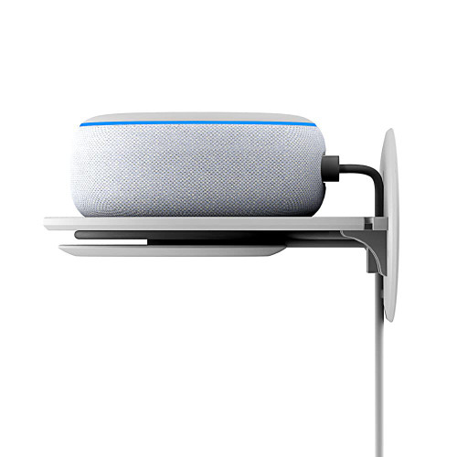 Aokicase For Amazon Echo Dot 4 Wall Mount Stand Accessories with Integrated Cable Management, No Screws Required, Speaker Accessories Rack (Amazon Echo Dot 4, White) A335 Aokicase For Amazon Echo Dot 4 Wall Mount Stand Accessories with Integrated Cable Management, No Screws Required, Speaker Accessories Rack (Amazon Echo Dot 4, White) A335